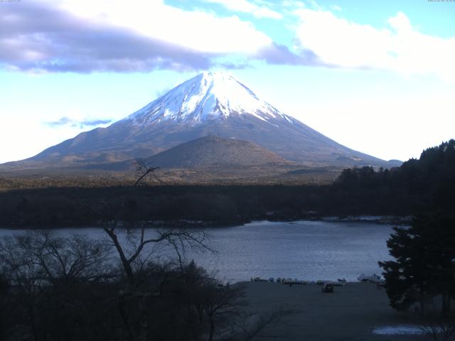 精進湖からの富士山