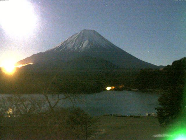 精進湖からの富士山