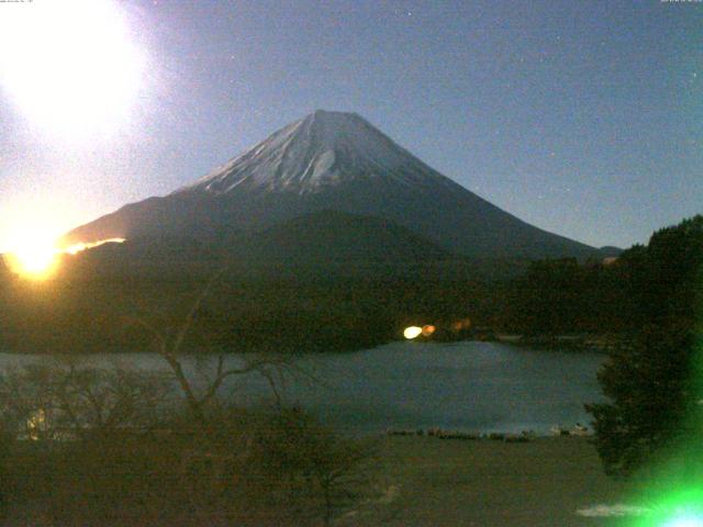 精進湖からの富士山