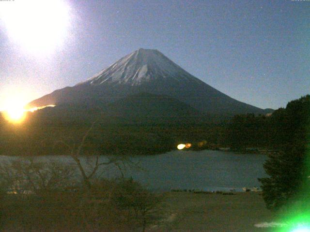 精進湖からの富士山