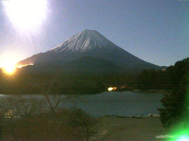 精進湖からの富士山