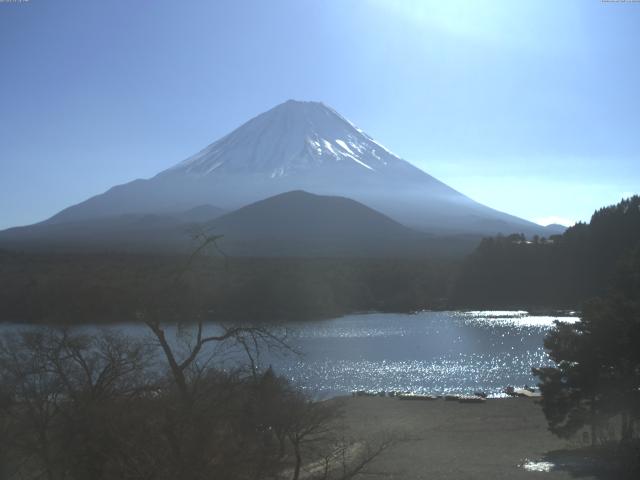 精進湖からの富士山