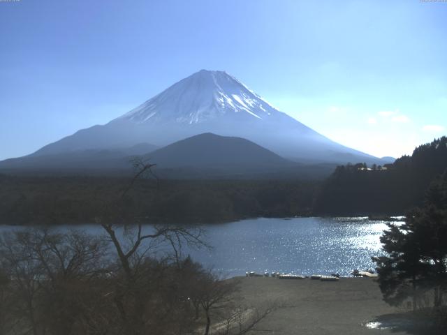 精進湖からの富士山