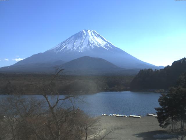 精進湖からの富士山
