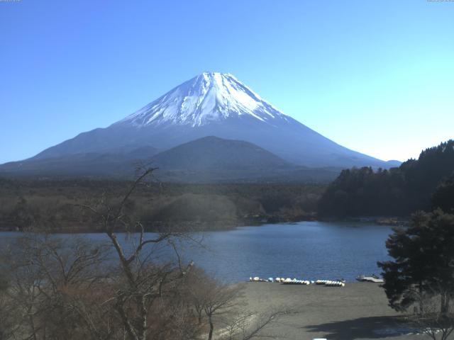 精進湖からの富士山