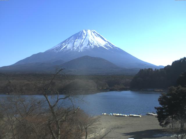 精進湖からの富士山