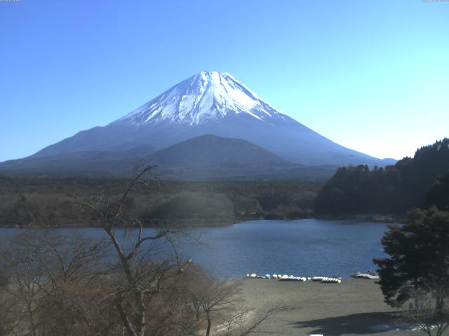 精進湖からの富士山