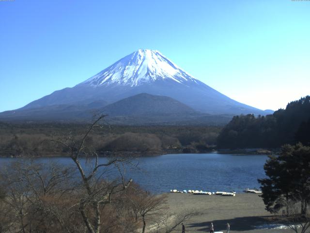 精進湖からの富士山