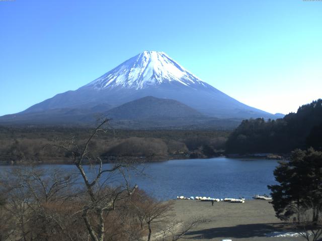 精進湖からの富士山