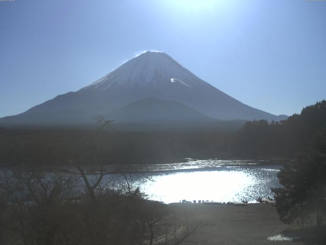 精進湖からの富士山