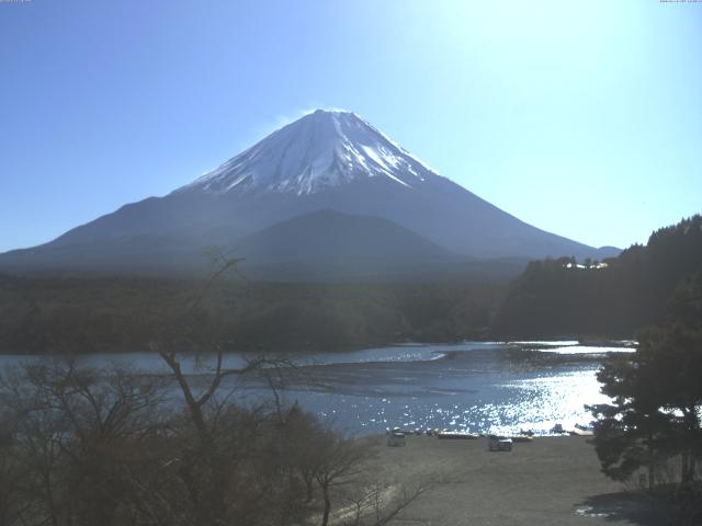 精進湖からの富士山