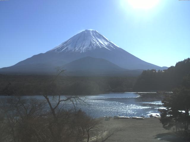 精進湖からの富士山