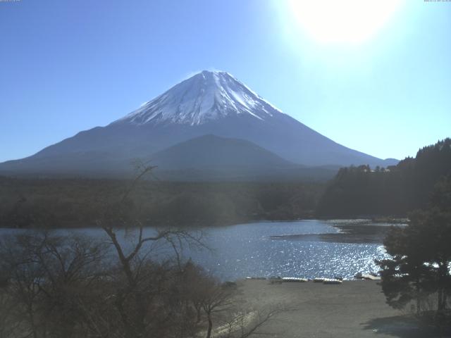 精進湖からの富士山