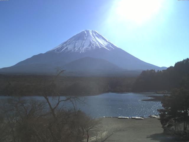 精進湖からの富士山