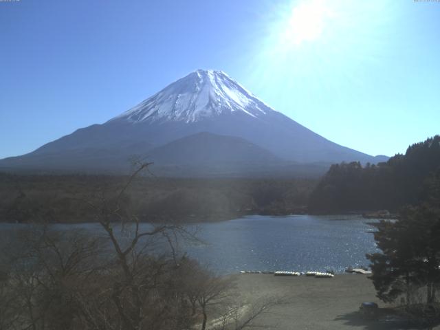精進湖からの富士山