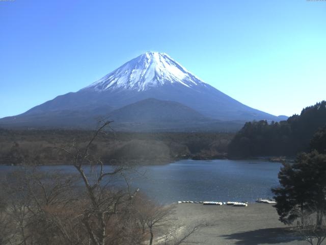 精進湖からの富士山