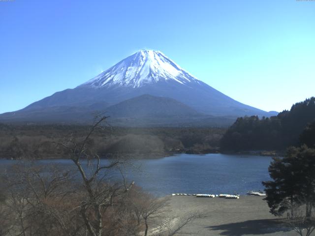 精進湖からの富士山