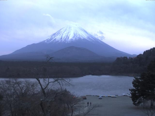 精進湖からの富士山