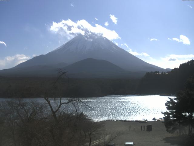 精進湖からの富士山