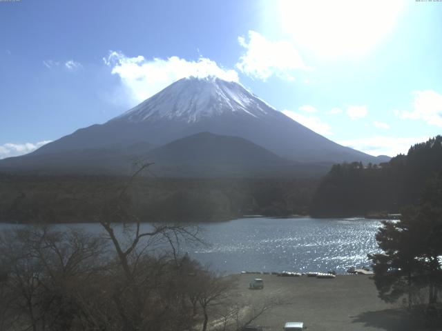 精進湖からの富士山