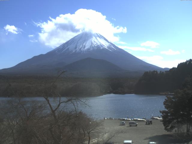 精進湖からの富士山