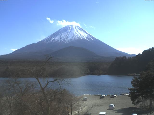 精進湖からの富士山