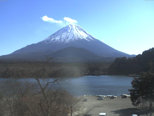 精進湖からの富士山