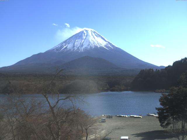 精進湖からの富士山