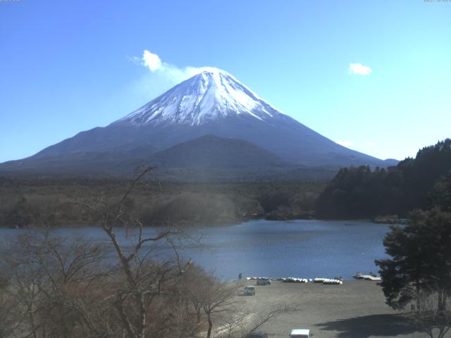 精進湖からの富士山