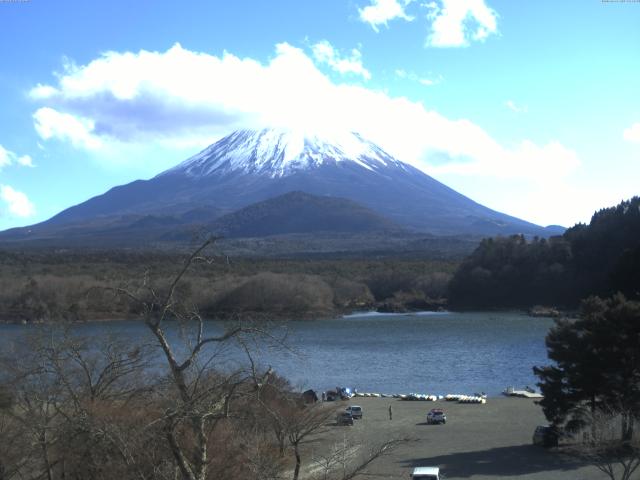 精進湖からの富士山