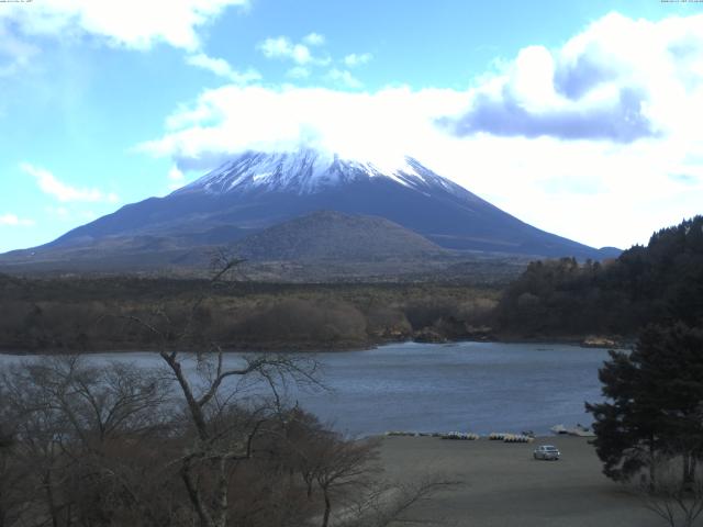 精進湖からの富士山