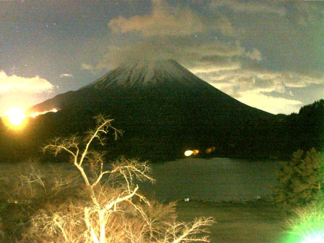 精進湖からの富士山