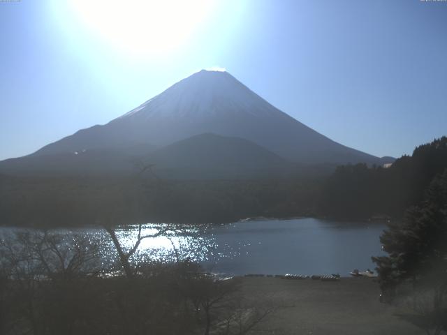 精進湖からの富士山