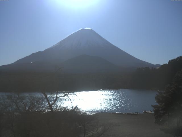 精進湖からの富士山