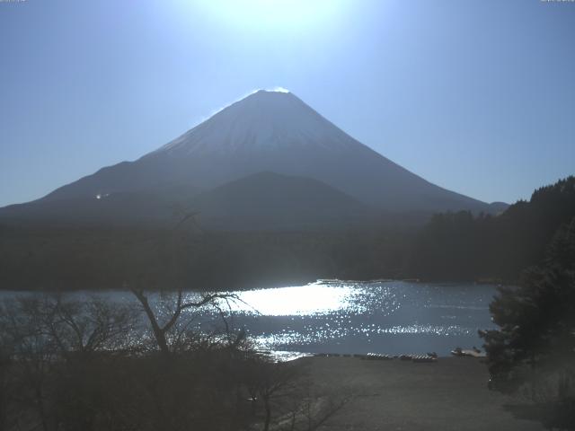 精進湖からの富士山
