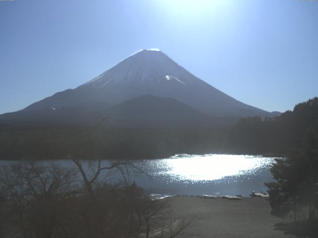 精進湖からの富士山