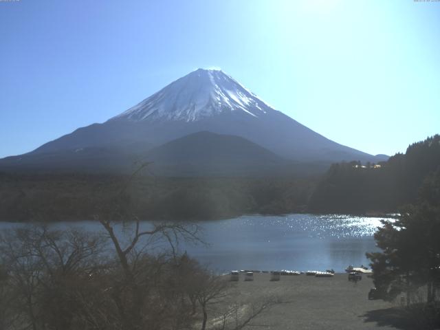 精進湖からの富士山