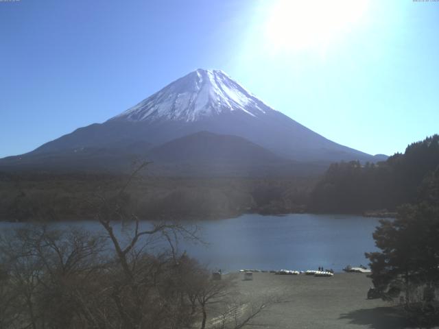 精進湖からの富士山