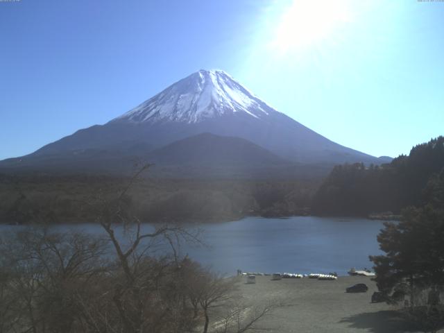 精進湖からの富士山
