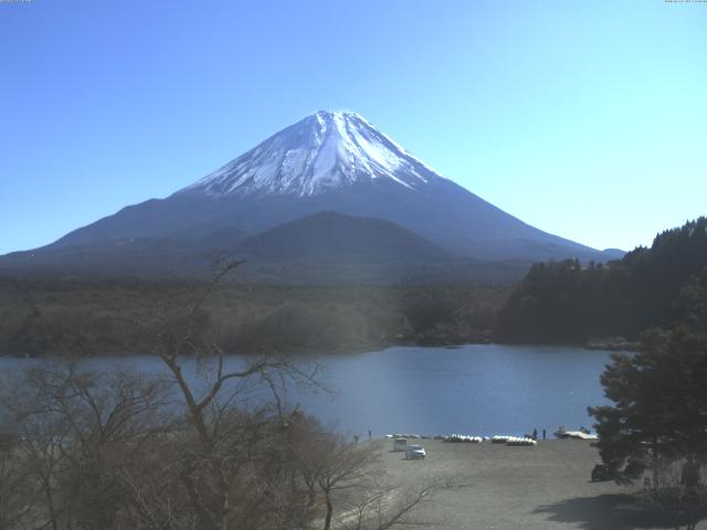 精進湖からの富士山