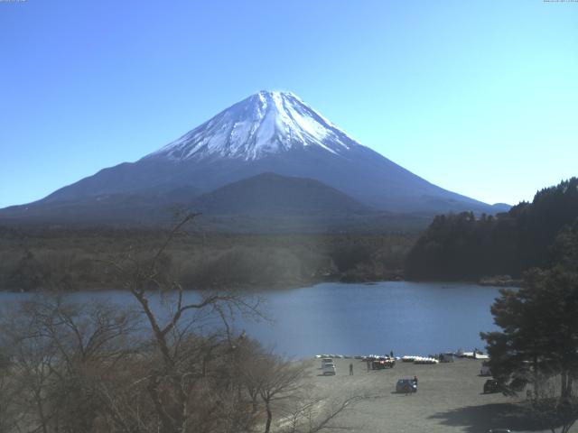 精進湖からの富士山