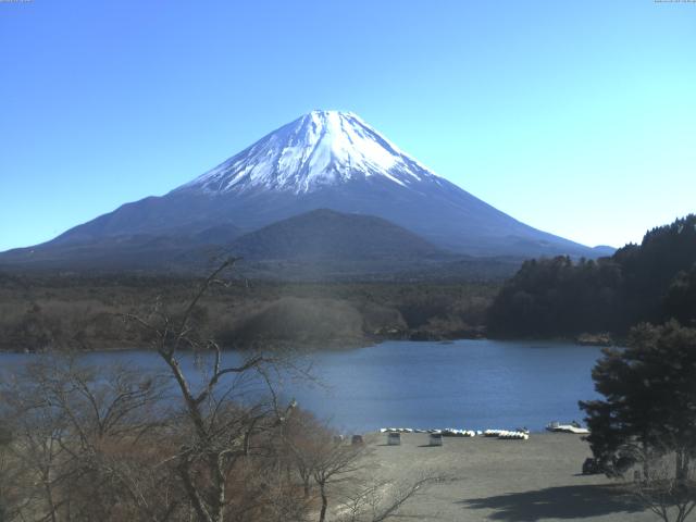 精進湖からの富士山