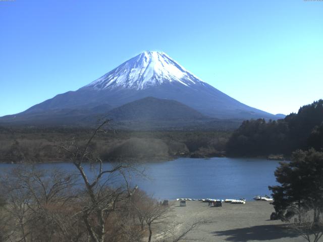 精進湖からの富士山