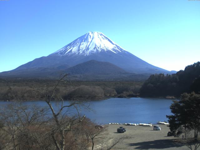 精進湖からの富士山