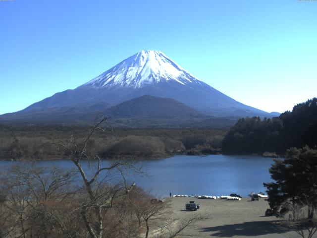 精進湖からの富士山