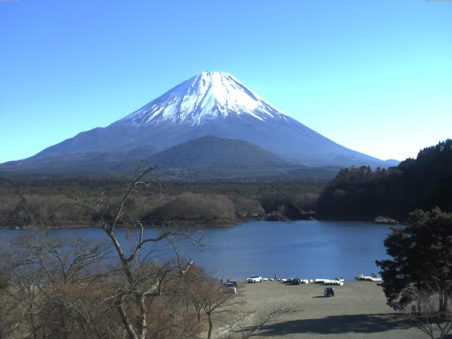精進湖からの富士山