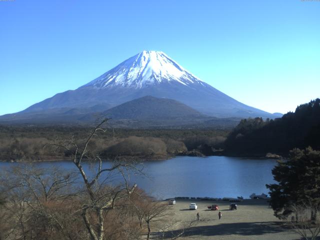 精進湖からの富士山