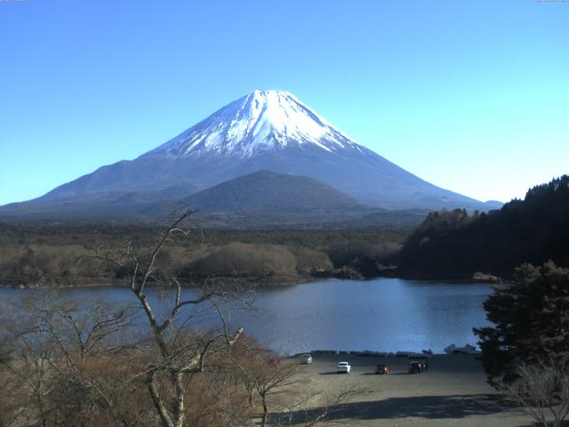 精進湖からの富士山