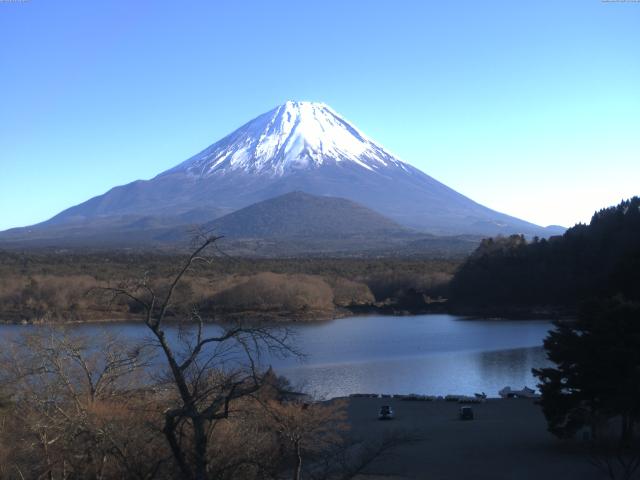 精進湖からの富士山