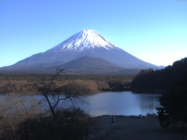 精進湖からの富士山